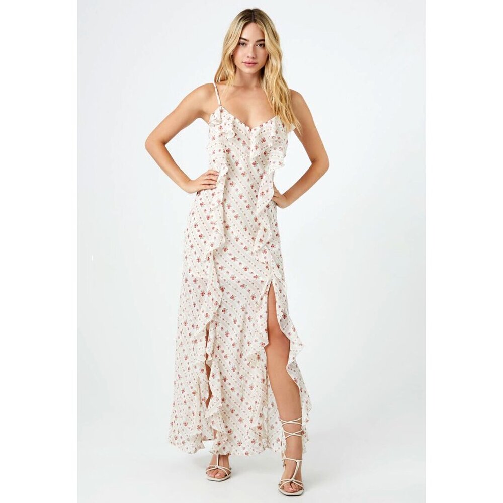 Forever 21 Floral Ruffle Dress